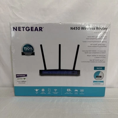 Netgear N450 Wireless Router WNR2500 450Mbps Wireless Internet Router NEW SEALED - Image 1 of 4