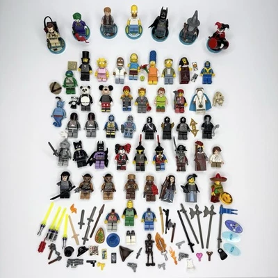 LEGO Minifigure Lot – Superheroes, Fantasy, Licensed Characters + Accessories - Image 1 of 4