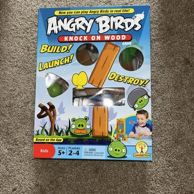 Angry Birds Knock on Wood Game - Mattel 2010 - NEW / SEALED - Image 1 of 4