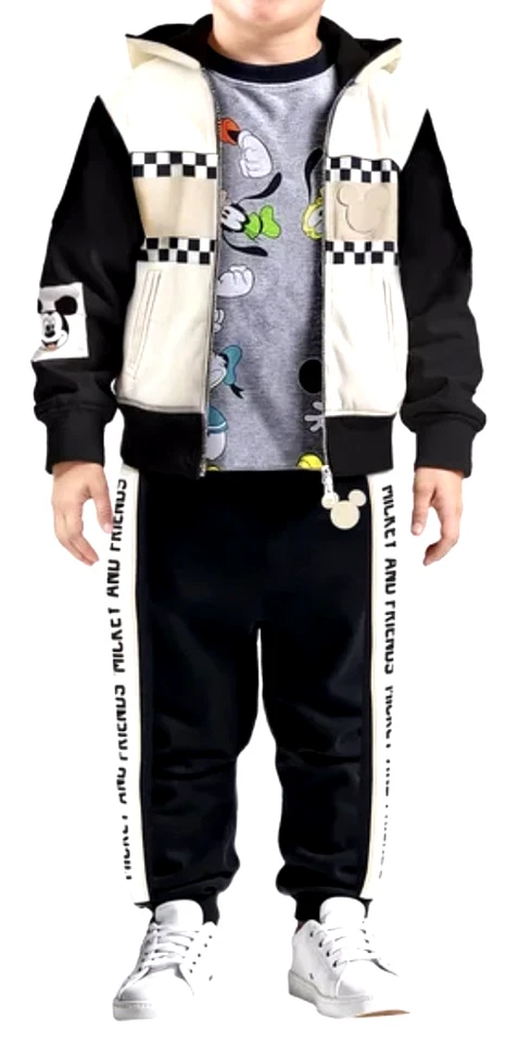 Disney Mickey Mouse Kids 3-piece Full Zip Set Size 5T - Image 1 of 4