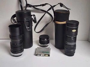 VIVITAR 70-150MM LENS 1:3.8 CLOSE FOCUSING AUTO ZOOM & YASHINON1:5.8 90-190MM - Picture 1 of 7
