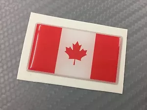 Adesivo Bandiera 3D Resinata CANADA 45 x 25 mm. - Foto 1 di 1