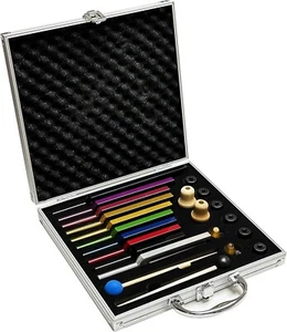 TENFLY Solfeggio Tuning Fork Set - 10 Tuning Forks, DNA Healing OPEN BOX NEW - Picture 1 of 7
