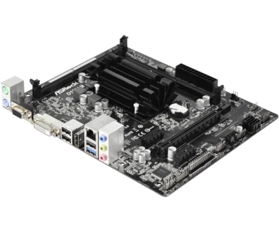 ASRock D1800M Micro ATX Placa Base Dual Core J1800 DDR3 HDMI DVI USB 3.0 - Imagen 1 de 4
