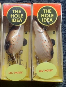 The Hole Idea Lil' Noisy Green Brown Vintage Aquasonic Fishing Lures NIB - Picture 1 of 4