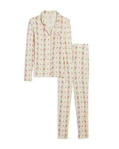 KatieJnyc Maia Long Sleeve Top & Pants Pajama Set Girls S Shabby Chic Stripe - Picture 1 of 23