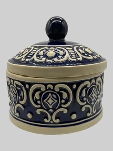 Vintage tedesco Westerwald pentola burro piatto coperto ceramica cucina decorativa - Foto 1 di 10
