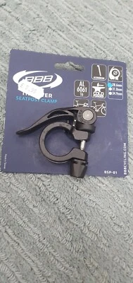 Abrazadera de asiento de bicicleta de liberación rápida BBB 28,6 mm - negra 26299 Foto 1 de 2