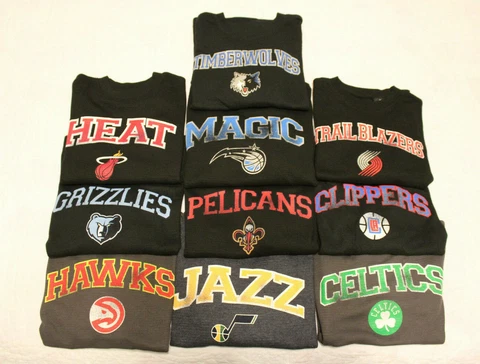 NWT Boys Youth NBA Majestic L/S Thermal Tee Shirt Multiple Teams & Sizes 4-7! Cover