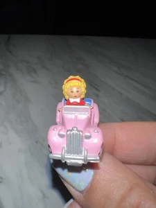 POLLY POCKET POLLY'S SPORTS CAR RING & DOLL  - Picture 1 of 4