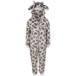 Kids Girls Boys A2Z Onesie One Piece Soft Fluffy Giraffe Halloween Costume 7-14 - Picture 1 of 8