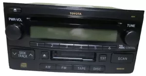 Toyota OEM Rav4 Celica Highlander 4Runner AM FM Radio Tape CD Player 86120-2B761 - Picture 1 of 14
