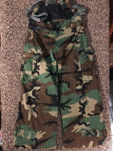 Chemical & Biological Protective Carbon Sphere Woodland Camo Army Medium Bibs - Picture 1 of 9