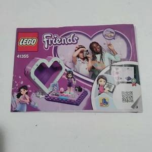LEGO Friends 41355 Emma’s Heart Box Instructions Manual ONLY - Picture 1 of 4