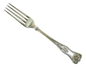 WALKER & HALL Cutlery - KINGS Pattern - Table Fork / Forks - 8 1/4" - Picture 1 of 3