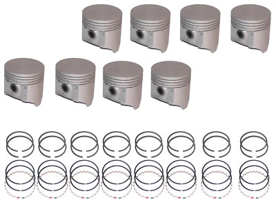 8 件全新活塞带戒指 1959 - 1966 AMC 327 ci V8 带 2bbl 碳水化合物大使 8.7:1 — 第 1/3 张图片