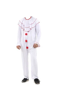 Child Deluxe Zombie Clown Costume Boys Scary Halloween Fancy Dress Outfit Kids - Picture 1 of 1