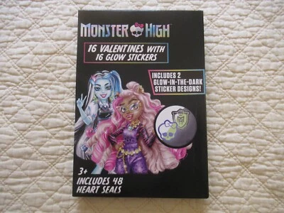 Monster High 16 Valentines + Glow Stickers (2024) - Image 1 of 2