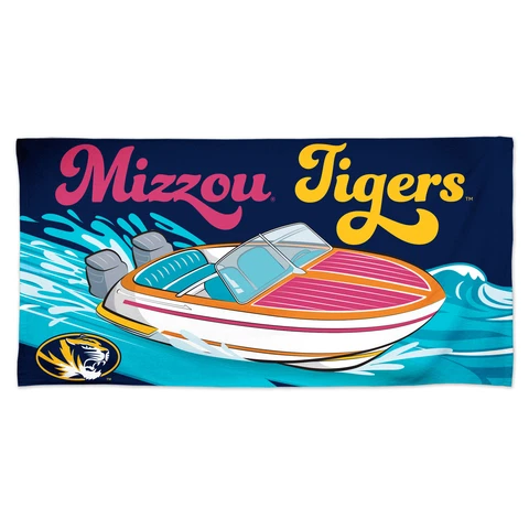 WinCraft Missouri Tigers 30'' x 60'' Lake Vibes Speedboat Beach Towel Cover