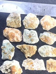 Top Class Orange Spessartine Garnet Cluster Specimens Lot of 21 Pieces From Pak - Picture 1 of 15