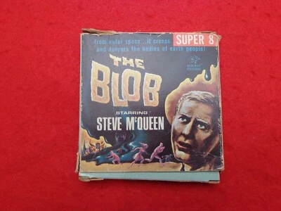The Blob w/ Steve McQueen, Republic pictures  Super 8 Film, B/W/Silent, SF-5 Foto 1 de 4