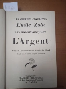 Les rougon - macquart  L' argent - Emile Zola - Foto 1 di 1