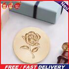 3D Embossed Fire Paint Stamp Head Retro Brass Seal Craft Tool (Single Rose)