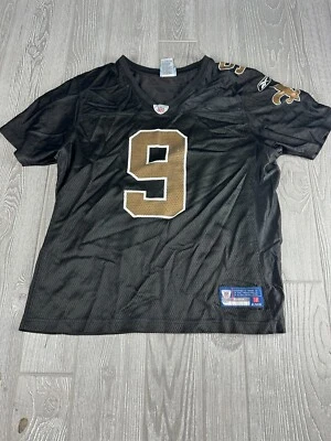Camiseta NFL Brees #9 preta tamanho XL juvenil - Imagem 1 de 4