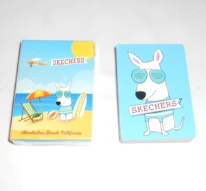 Skechers Manhattan Beach California Playing Cards Surfing Dog Beach Ball LN* - Imagen 1 de 3