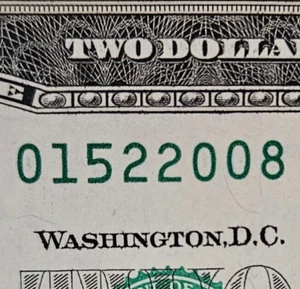 $2 Birthday Note Two Dollar Bill 01522008 February 15 2008 Uncirculated - Picture 1 of 2