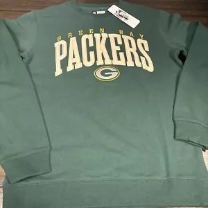 Felpa girocollo Green Bay Packers NFL taglia S piccola lettere ricamate - Foto 1 di 6