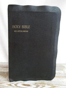 Heilige Bibel roter Brief Ausgabe mit Alten und Neuen Testamenten Bücher Inc. NY - Bild 1 von 13