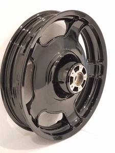 HARLEY DAVIDSON ROAD KING AIR STRIKE TOURING FRONT GLOSS BLACK WHEEL 2009-2020 - Picture 1 of 2