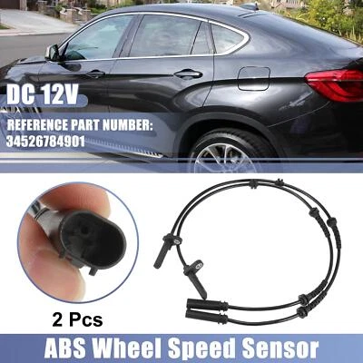 2pcs ABS Wheel Speed Sensor Rear Left Right 34526784901 for BMW 528i 535i M5 M6 - Image 1 of 4