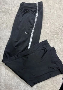 Pantalones de calentamiento de baloncesto Y2K Nike holgados pierna ancha cremallera tobillo vintage para hombre 2XL - Imagen 1 de 6