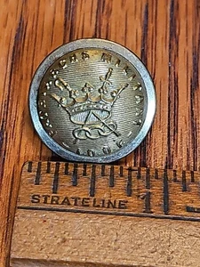 Antique Scovill Domed IOOF Odd Fellows Patriarchs Militant Brass Button 7/8" - Picture 1 of 6