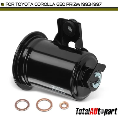 Fuel Filter for Toyota Corolla 1993-1997 Geo Prizm 93-97 L4 1.6L 1.8L 2330019295 - Image 1 of 4