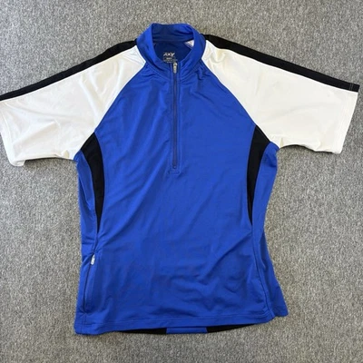 Jersey de ciclismo Zoot mediano para hombre azul blanco negro elástico suave M Foto 1 de 4