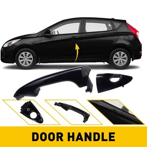 Manija de puerta exterior para Hyundai Accent 2012-2016 lado izquierdo conductor delantero negro - Imagen 1 de 8
