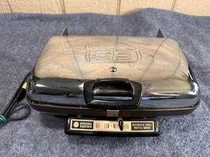 Vintage General Electric GE Automatic Grill Waffle Iron Maker A6G44T Tested - Picture 1 of 8
