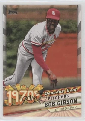 2020 Topps Decades Best Pitchers Bob Gibson #DB-31 HOF - Image 1 of 2