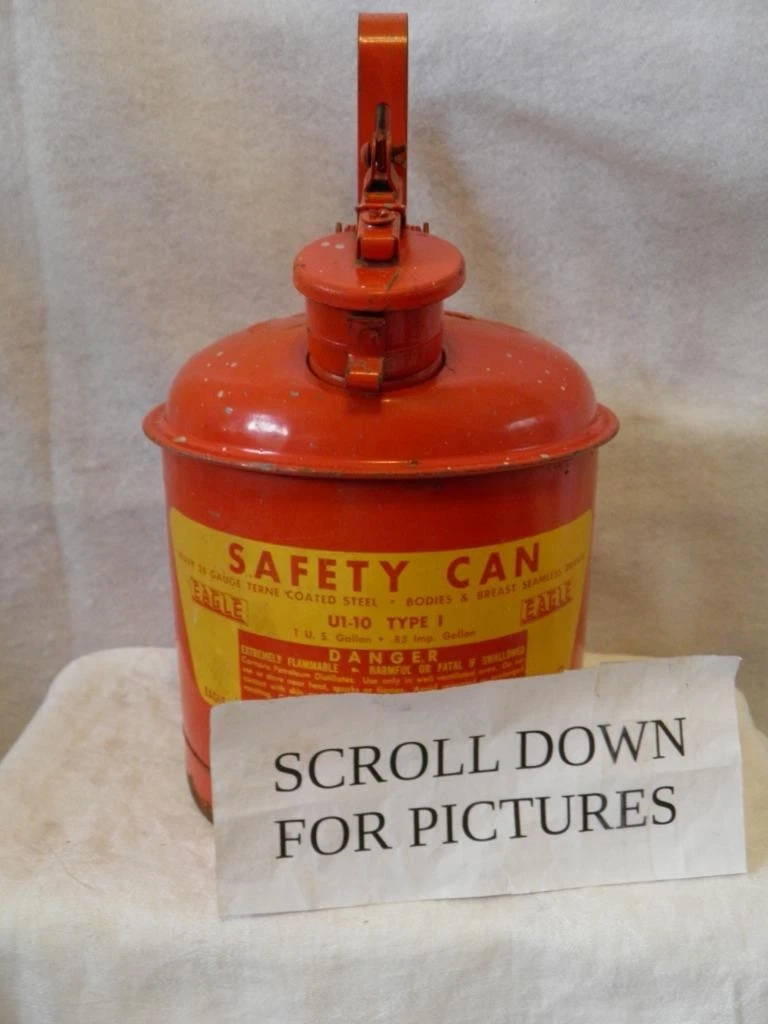 ヴィンテージイーグルセーフティー缶 Eagle Safety Can In Collectible Gas & Oil Advertising Cans And