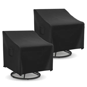 Outdoor Swivel Chair Covers Waterproof, Outdoor Rocking Chair Covers 2 Pack, ... - Picture 1 of 7