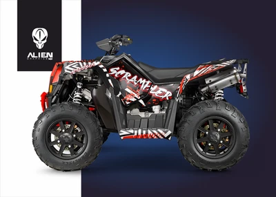Polaris Scrambler 850-1000 2013-2024 Design 2 Quads Graphics Kit Decal - Image 1 of 4