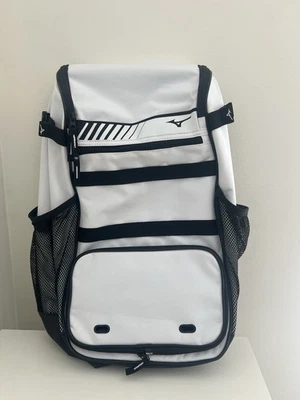 Mizuno волейбол Sports рюкзак белый черный клатч, мягкие ремни, 19 «X 14» X 8 - Изображение 1 из 2