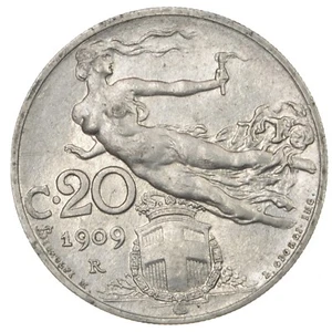 ITALIA 20 Centesimi 1909 Libertà Librata - Ottima - Picture 1 of 2