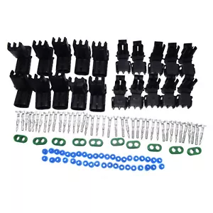 10Pcs Weather Pack 2 Pin Sealed Connector Plug Kit Universal 12015792 12010973 - Picture 1 of 6