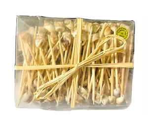 Neu 100 Muschel Deko Zahnstocher Holz Hors D'oeuvres Strand Party Sommer - Bild 1 von 8