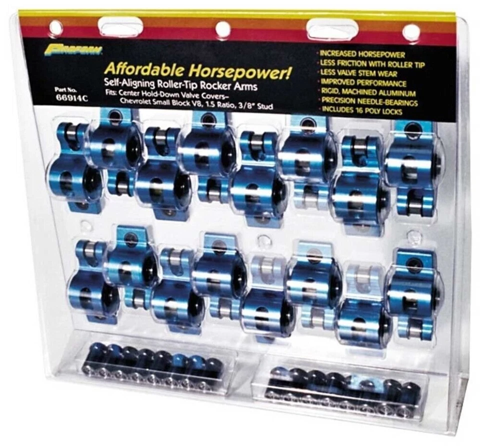 Aluminio PROFORM SBF. Juego de rodillos R/A relación 1,6 perno prisionero 3/8 pulgadas (66911C) Foto 1 de 1