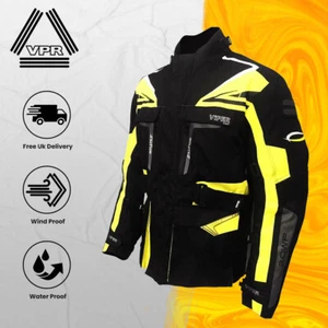 Mens Motorbike Jacket ViPER Python 5 Waterproof Textile Thermal Lining Jacket - Picture 1 of 6